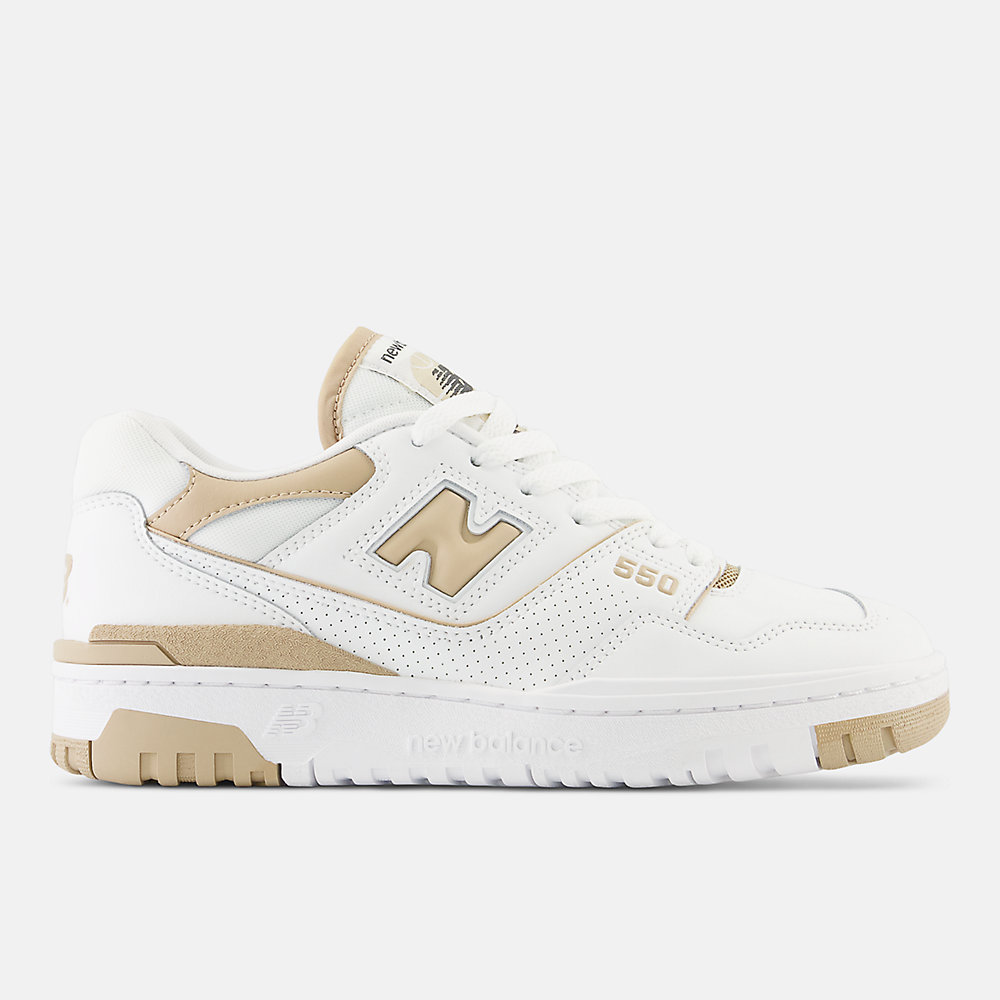 New Balance 550 Shoes White with Incense